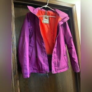Burton Dryride Snowboarding Jacket Women’s Medium purple fuchsia color